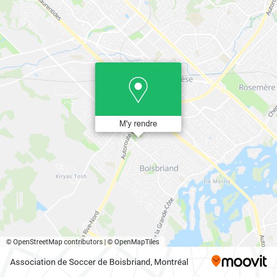 Association de Soccer de Boisbriand plan