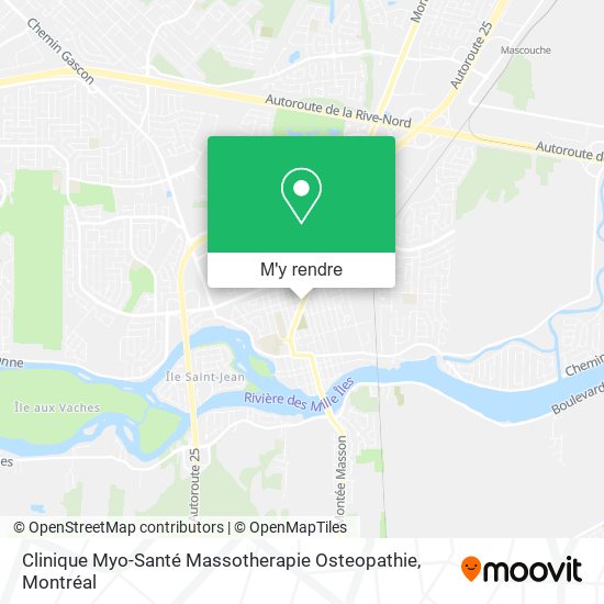 Clinique Myo-Santé Massotherapie Osteopathie plan