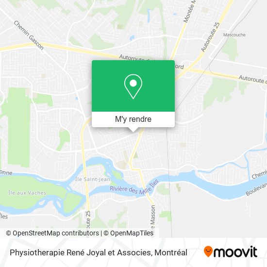 Physiotherapie René Joyal et Associes plan
