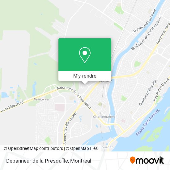 Depanneur de la Presqu'Île plan
