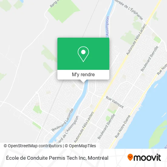 École de Conduite Permis Tech Inc plan