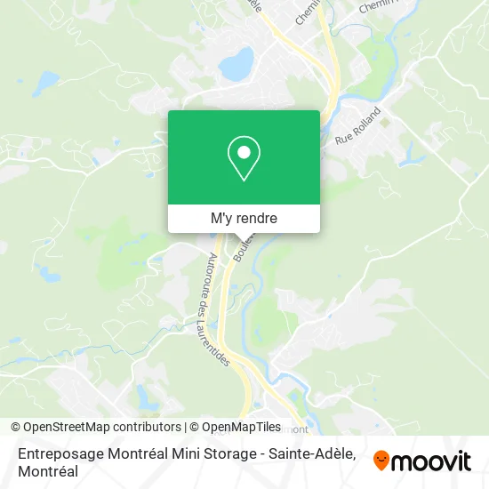 Entreposage Montréal Mini Storage - Sainte-Adèle plan