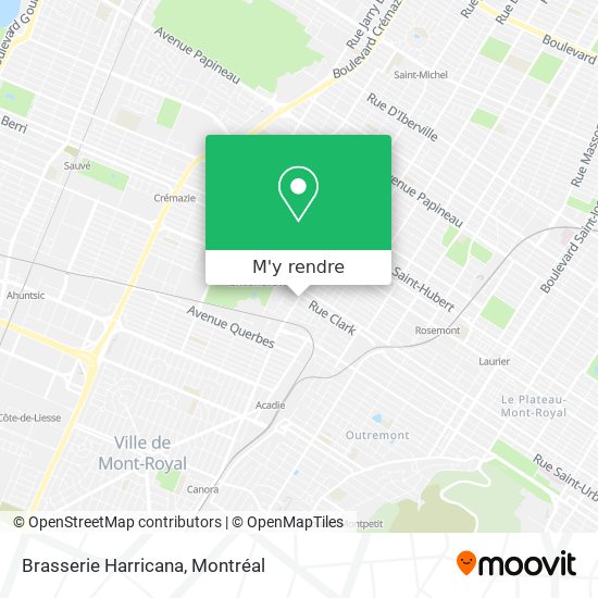 Brasserie Harricana plan