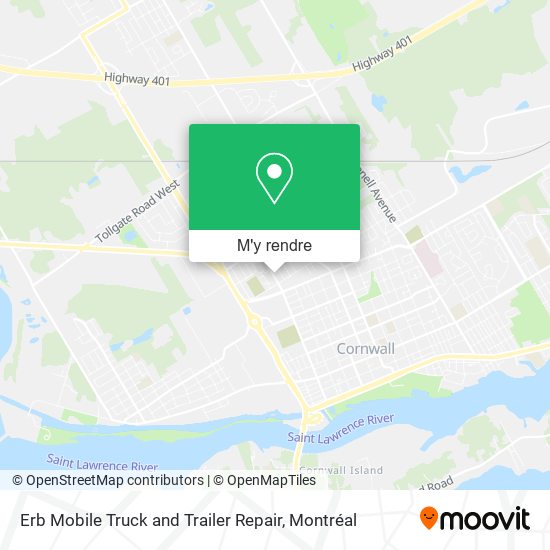 Erb Mobile Truck and Trailer Repair plan