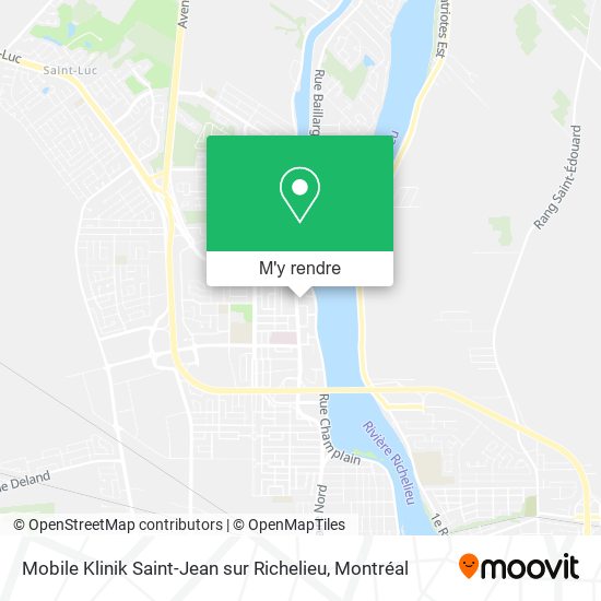 Mobile Klinik Saint-Jean sur Richelieu plan