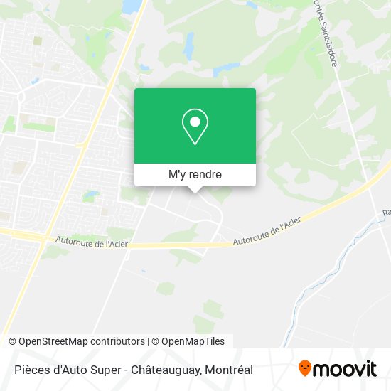 Pièces d'Auto Super - Châteauguay plan