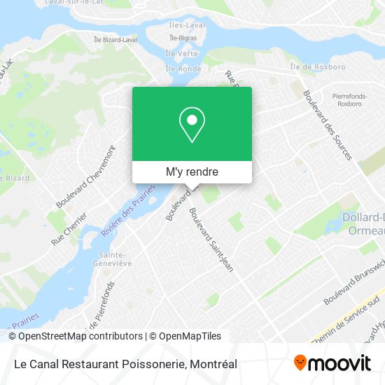 Le Canal Restaurant Poissonerie plan