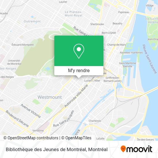 Bibliothèque des Jeunes de Montréal plan