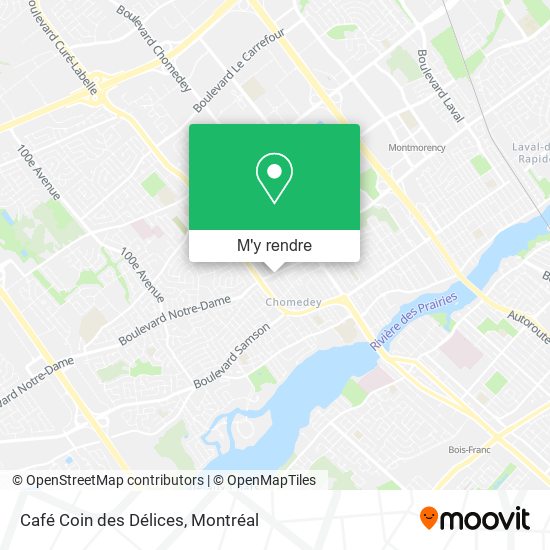 Café Coin des Délices plan