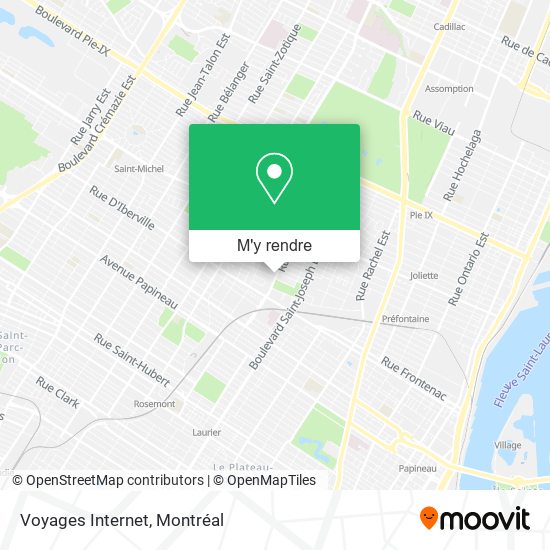 Voyages Internet plan