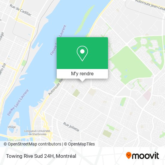 Towing Rive Sud 24H plan
