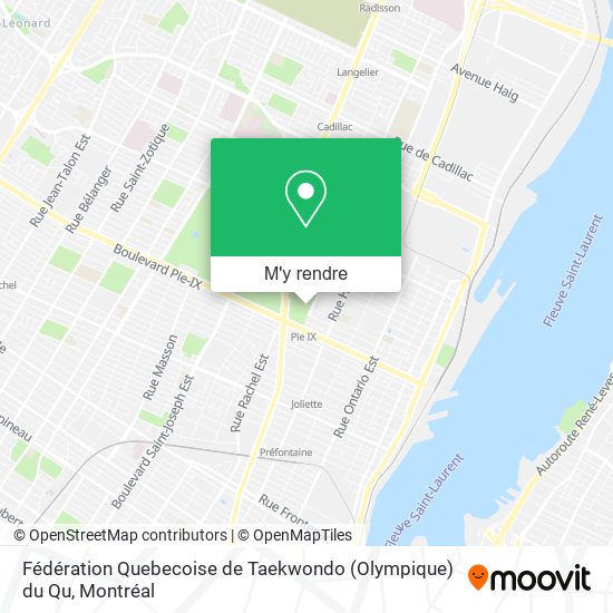 Fédération Quebecoise de Taekwondo (Olympique) du Qu plan