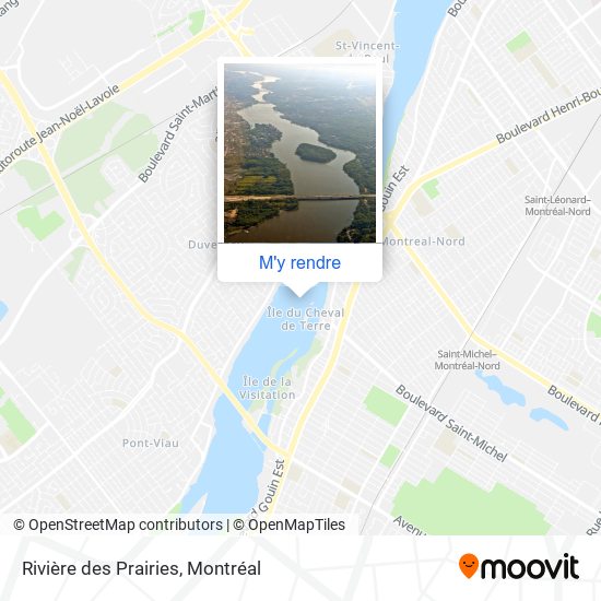 Rivière des Prairies plan