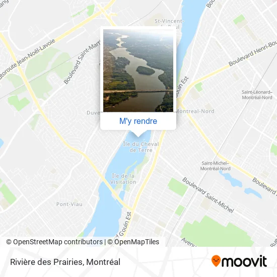 Rivière des Prairies plan
