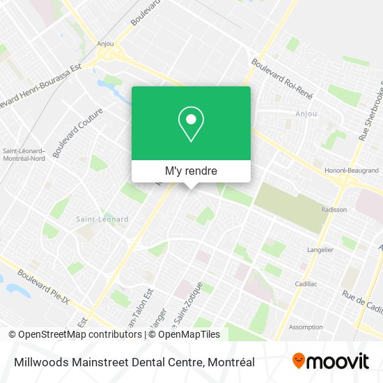 Millwoods Mainstreet Dental Centre plan