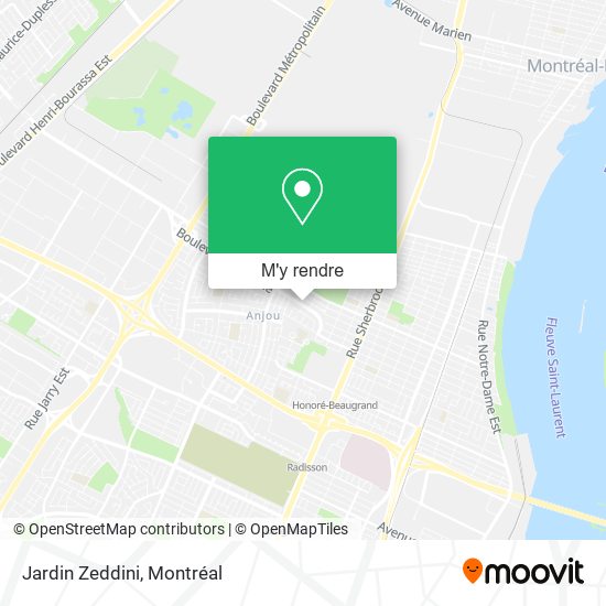 Jardin Zeddini plan