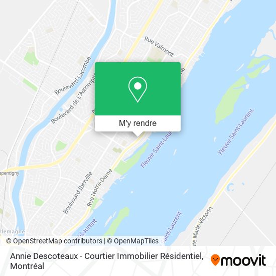 Annie Descoteaux - Courtier Immobilier Résidentiel plan