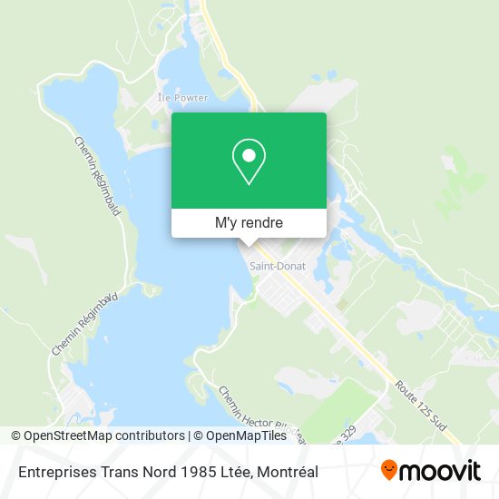 Entreprises Trans Nord 1985 Ltée plan