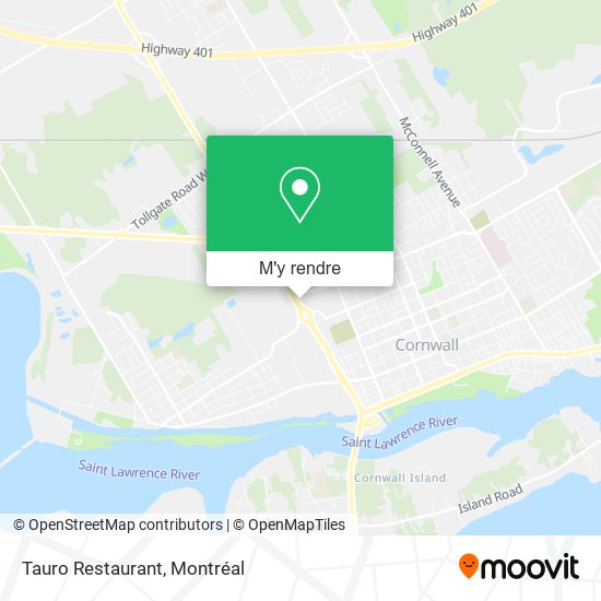 Tauro Restaurant plan