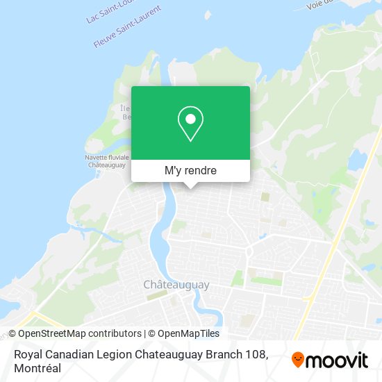 Royal Canadian Legion Chateauguay Branch 108 plan