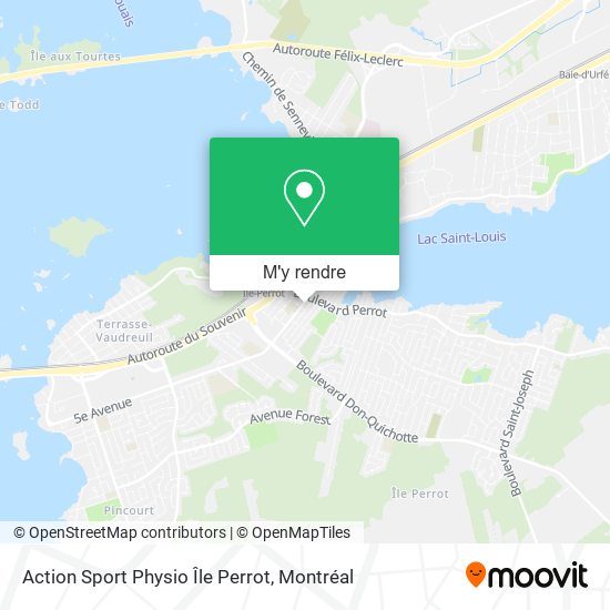 Action Sport Physio Île Perrot plan