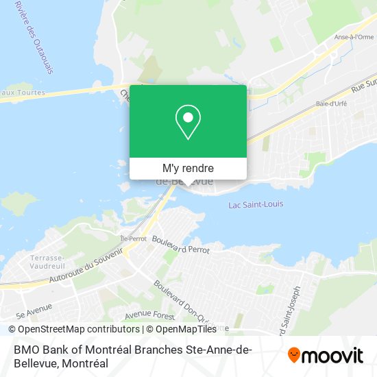 BMO Bank of Montréal Branches Ste-Anne-de-Bellevue plan