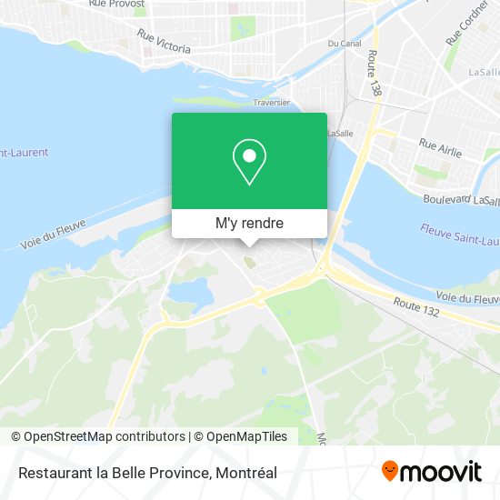 Restaurant la Belle Province plan