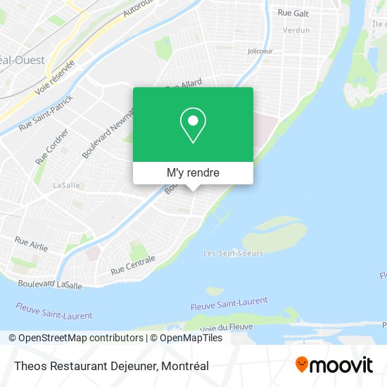 Theos Restaurant Dejeuner plan