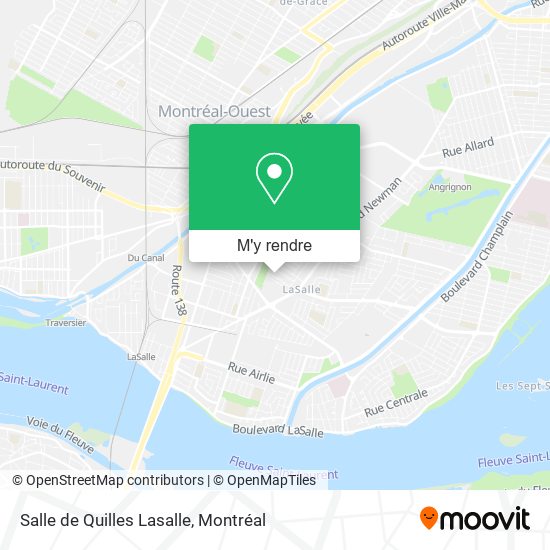 Salle de Quilles Lasalle plan