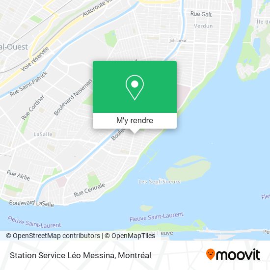 Station Service Léo Messina plan