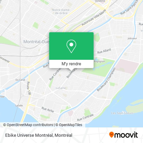 Ebike Universe Montréal plan