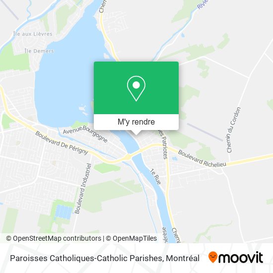 Paroisses Catholiques-Catholic Parishes plan