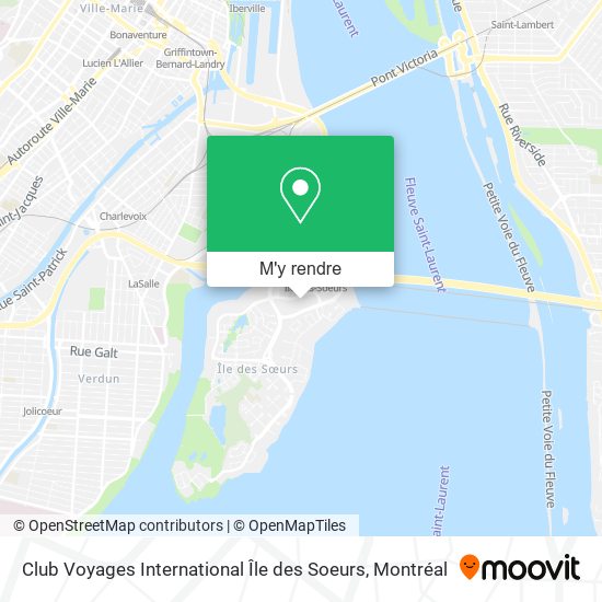 Club Voyages International Île des Soeurs plan