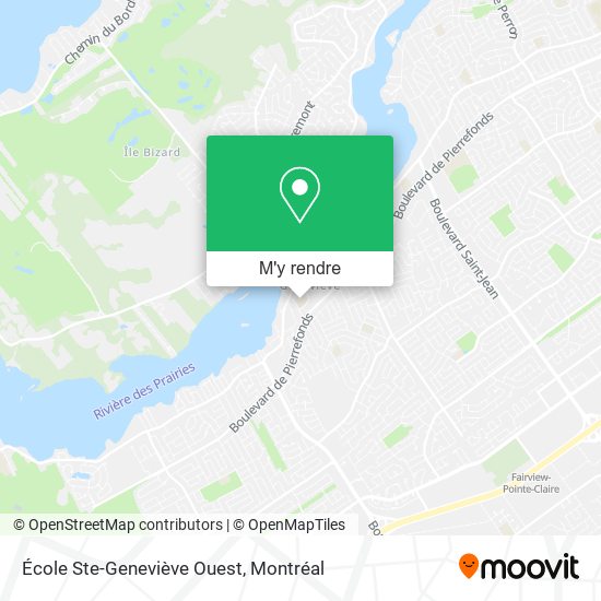 École Ste-Geneviève Ouest plan