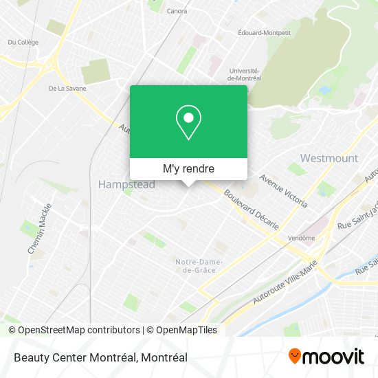 Beauty Center Montréal plan