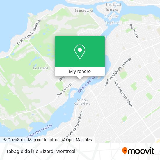 Tabagie de l'Île Bizard plan
