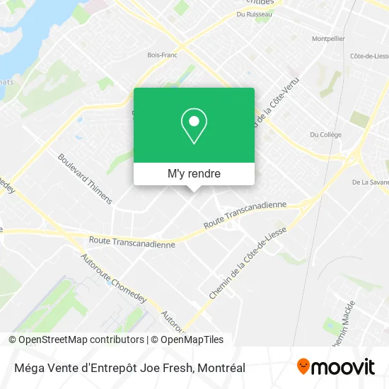 Méga Vente d'Entrepôt Joe Fresh plan