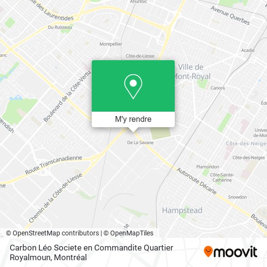 Carbon Léo Societe en Commandite Quartier Royalmoun plan
