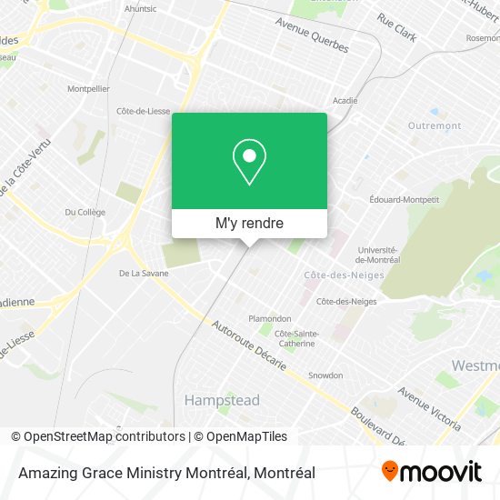 Amazing Grace Ministry Montréal plan