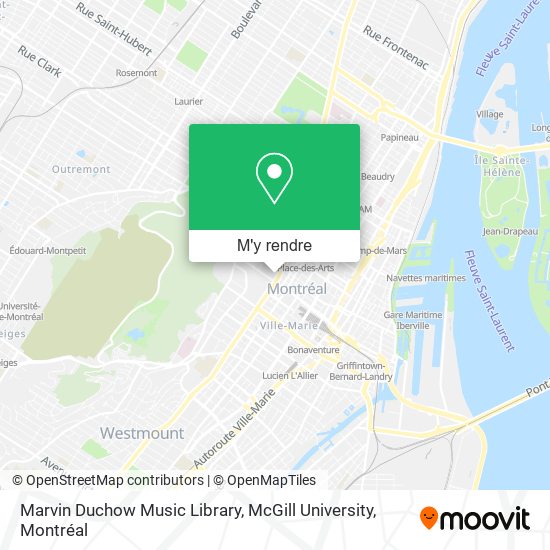 Marvin Duchow Music Library, McGill University plan