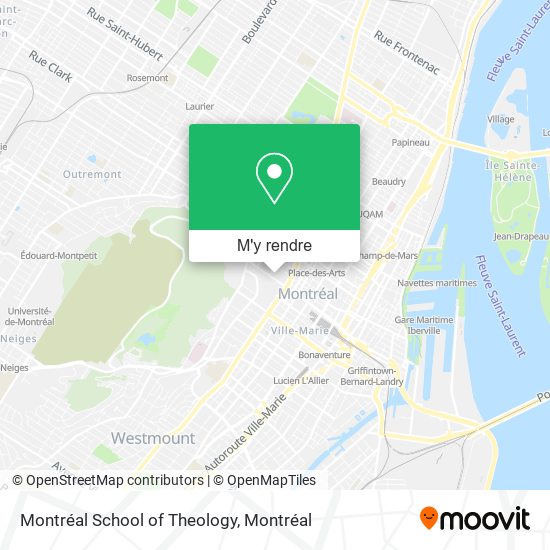 Montréal School of Theology plan