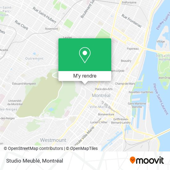 Studio Meublé plan