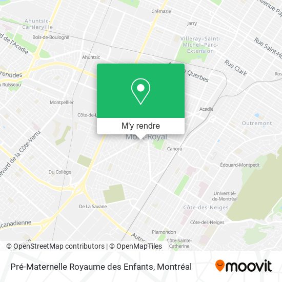 Pré-Maternelle Royaume des Enfants plan