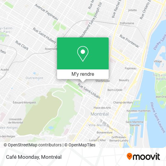 Café Moonday plan