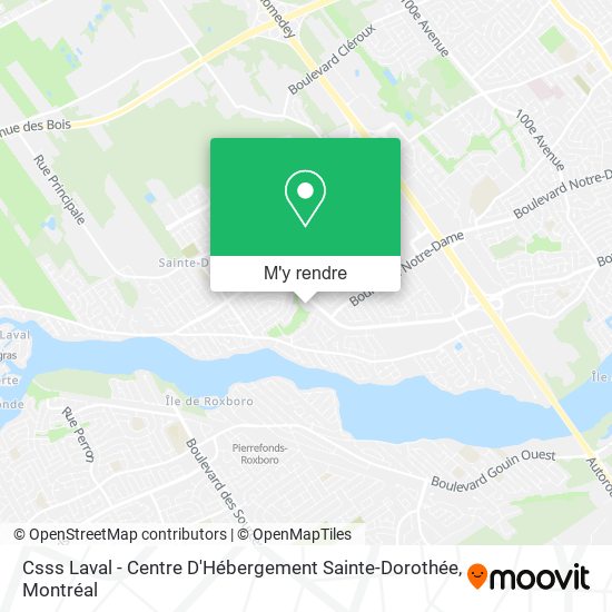 Csss Laval - Centre D'Hébergement Sainte-Dorothée plan