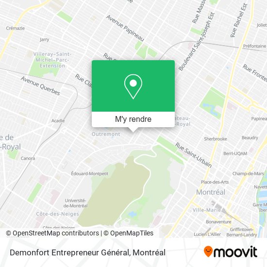 Demonfort Entrepreneur Général plan