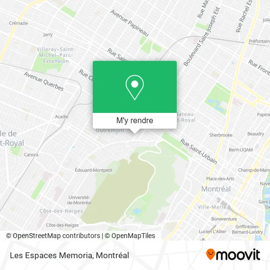 Les Espaces Memoria plan