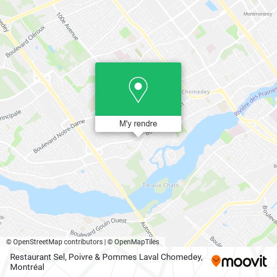 Restaurant Sel, Poivre & Pommes Laval Chomedey plan