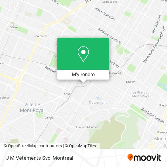 J M Vêtements Svc plan