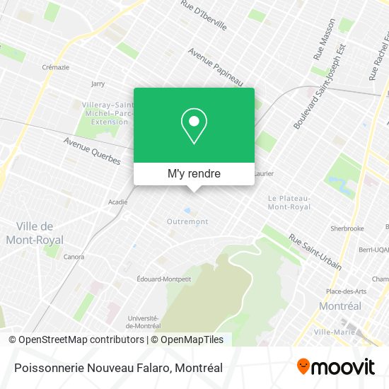Poissonnerie Nouveau Falaro plan
